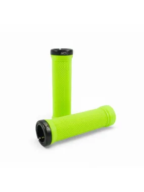 SD Bmx/Mtb Lock On Grip V2 Neon Green/Black Clamps