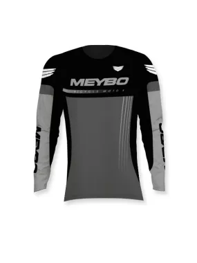 Meybo Race Jersey Prime SlimFit Black/Grey