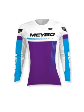 Meybo Race Jersey Prime SlimFit White/Purple