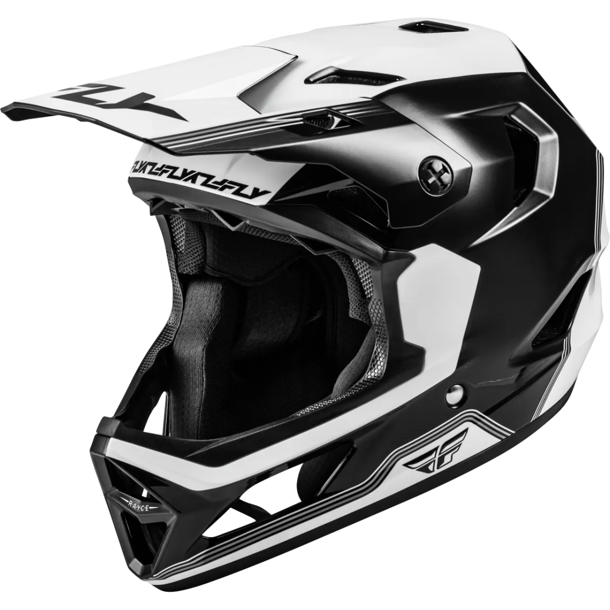 Fly Rayce Repeat Helmet Black/White