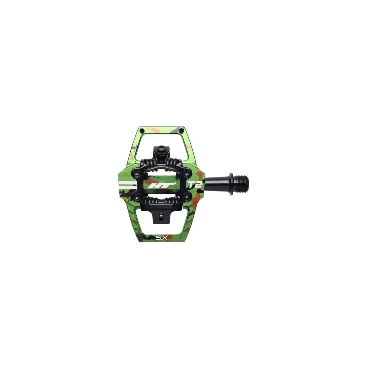 HT T2 SX Bmx Pedal Green Camo