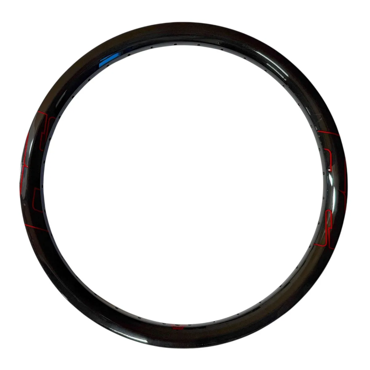 SD-X Rim M58 V3 Disc/Front 28 Hole Black/Red