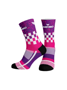 Meybo Ribbed Crew Sock Splash Pink