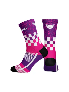 Meybo Ribbed Crew Sock Splash Pink