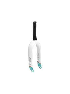 SD Carbon Fork V2 Pro Tapered, 20 mm Matte White/Orange/Teal