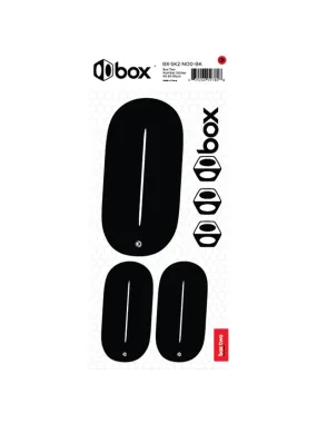 Box Two Number Sticker Kit Black
