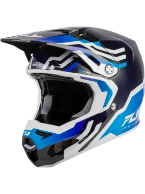 Fly Formula S Carbon Byte Helmet Bluecarbon/Blue/White