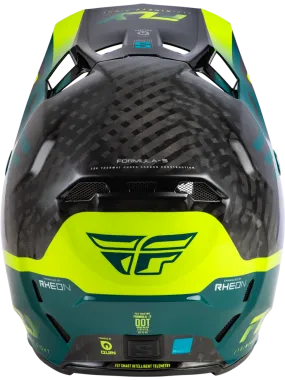 Fly Formula S Carbon Byte Helmet Blackcarbon/Teal/Lime