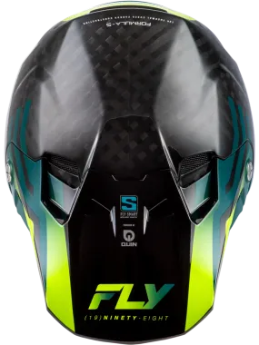 Fly Formula S Carbon Byte Helmet Blackcarbon/Teal/Lime