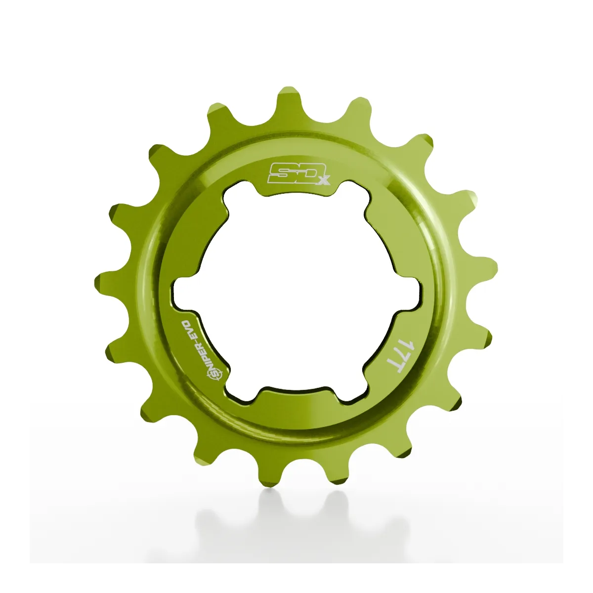 SD-X Sniper Evo Alloy Cog Lime