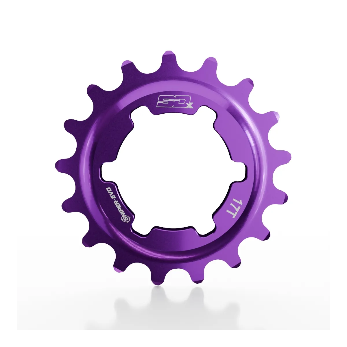 SD-X Sniper Evo Alloy Cog Purple