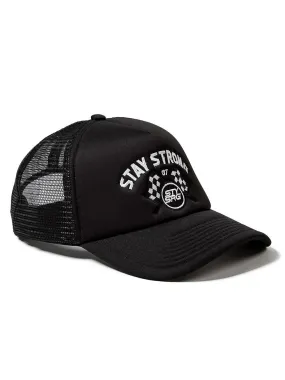 Stay Strong Speed & Style Mesh Trucker Cap Black