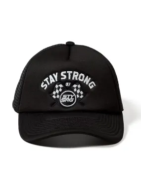 Stay Strong Speed & Style Mesh Trucker Cap Black