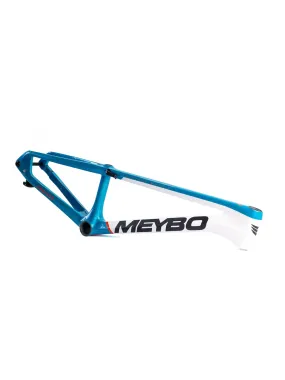 Meybo 2026 HSX Carbon Bmx Race Frame Matte White/Orange/Teal