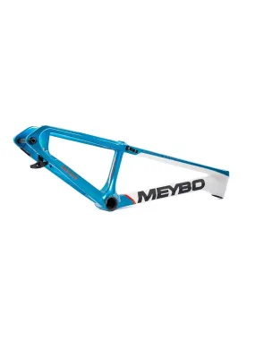 Meybo 2026 HSX Carbon Bmx Race Frame Matte White/Orange/Teal