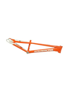 Stay Strong V5.1 BMX Race Frame White/Orange