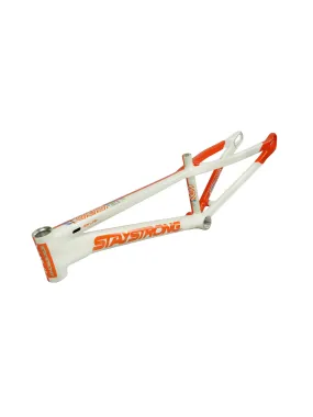 Stay Strong V5.1 BMX Race Frame White/Orange